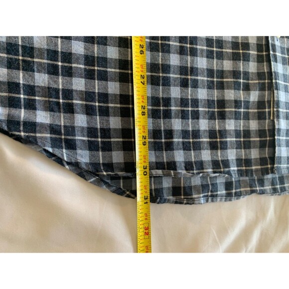 7 Diamonds Shirt Men’s Size XXL Blue Plaid Sugar Storm Button Down Long Sleeve - Picture 6 of 10